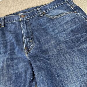 Levis Jeans Mens 36x32 Blue 569 Loose Straight Baggy Denim Pants Western Y2K